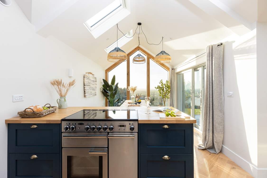 The wonderful kitchen is a dream to cook in.