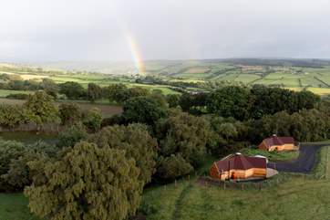 There's one other hideaway on site; Cwt Mari. Each cabin has their own parking, private decking and secluded hot tub to enjoy.