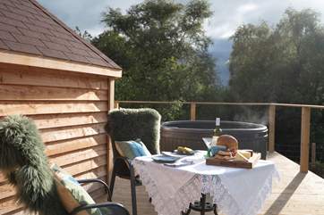 Al fresco moments are a dream come true at Cwt Elsi.