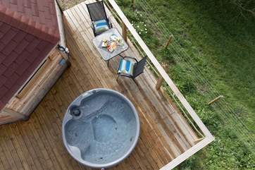 And there's a bubbling hot tub waiting for you on the deck...