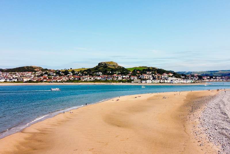 Morfa beach is perfect for long days lazing on the sand. 