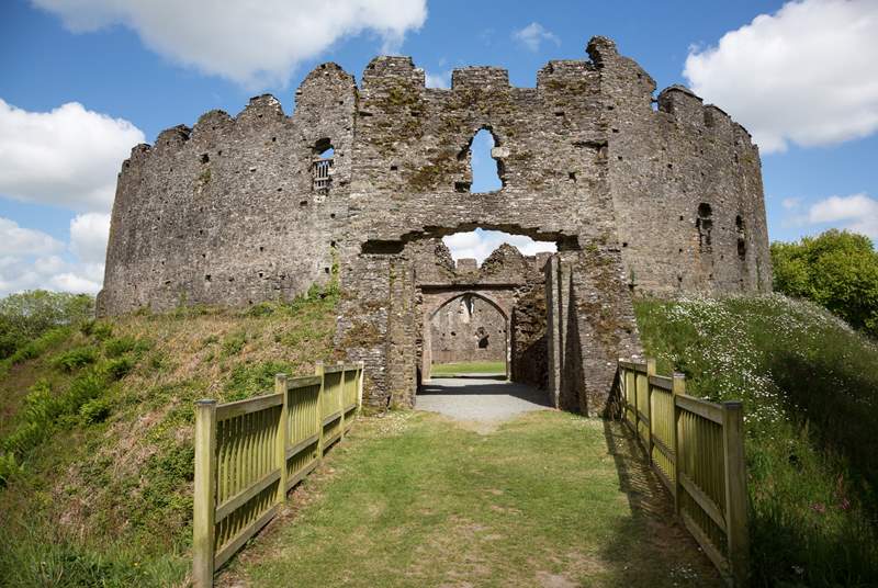 You can walk along the public footpaths to Restormel Castle (English Heritage).