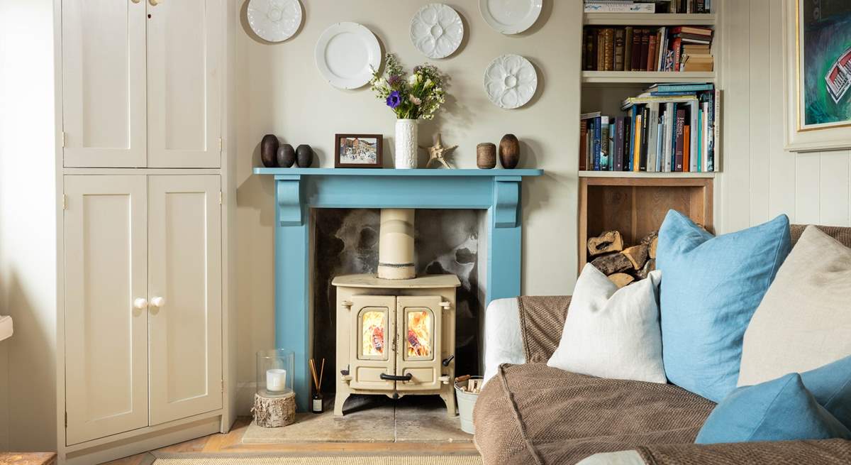 For cooler evenings, fire up the wood-burner.