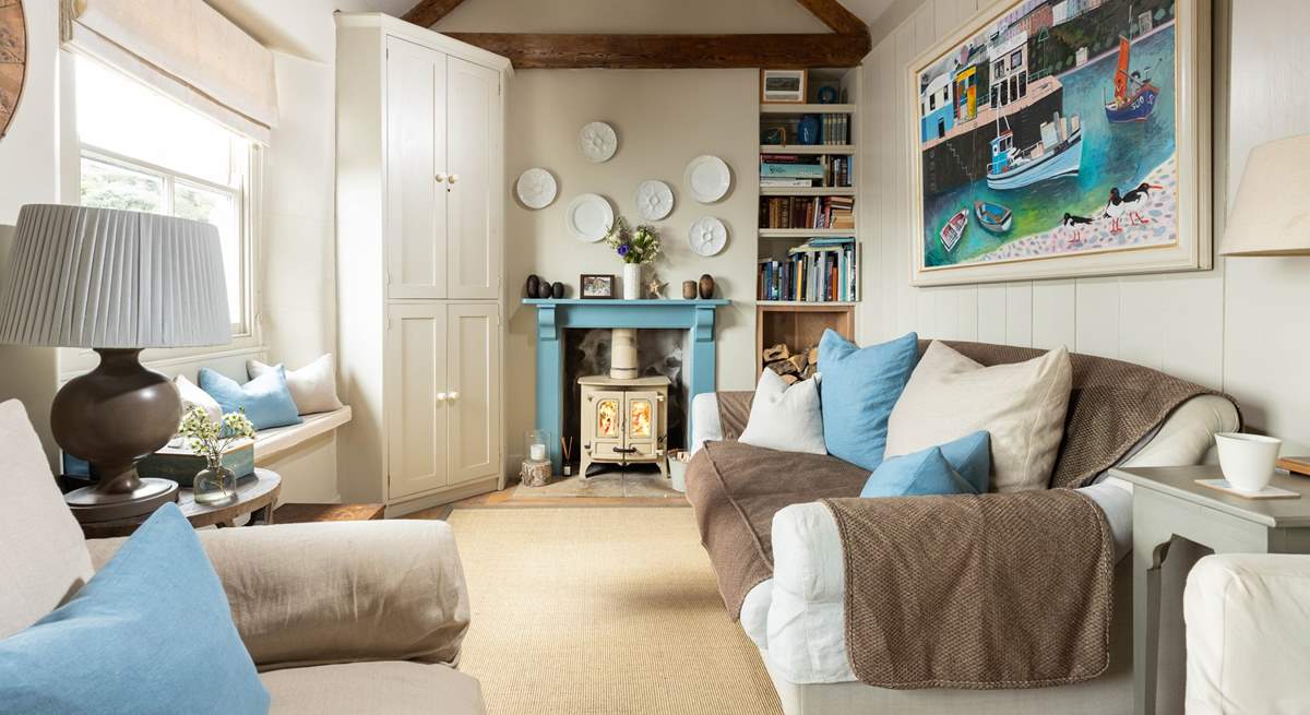 Take a seat by the wood-burner for cosy evenings. 