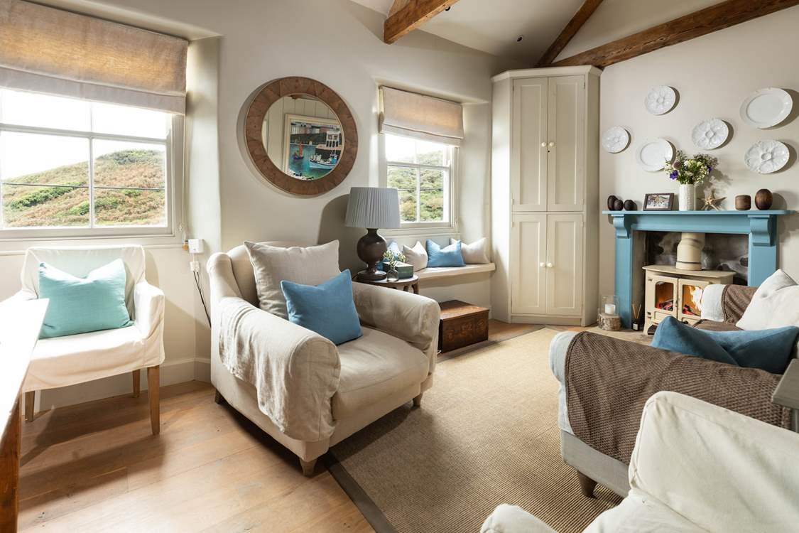 Enjoy the views over the harbour from the window seat.