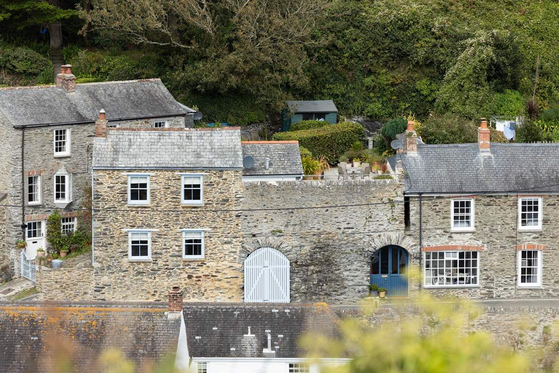 Aeriel view of The Blue House.