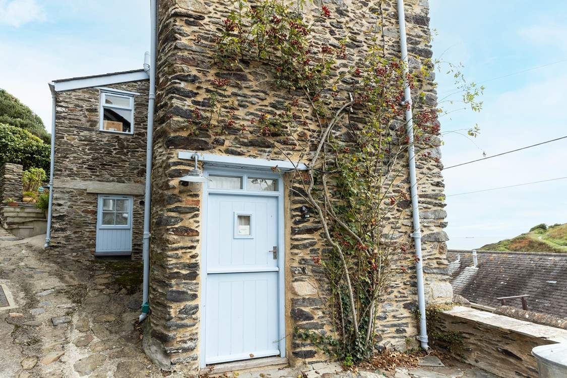 Enter The Blue House by walking up the ramp with access in through the kitchen door (not the door pictured here).