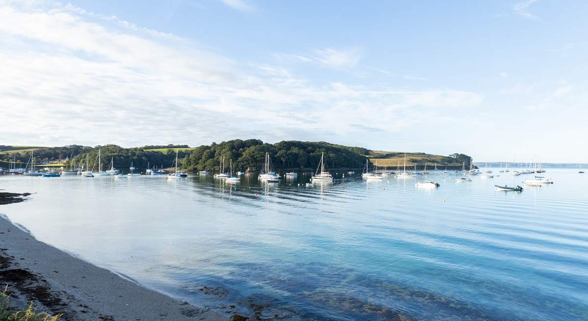 Boats in St Mawes harbour. 