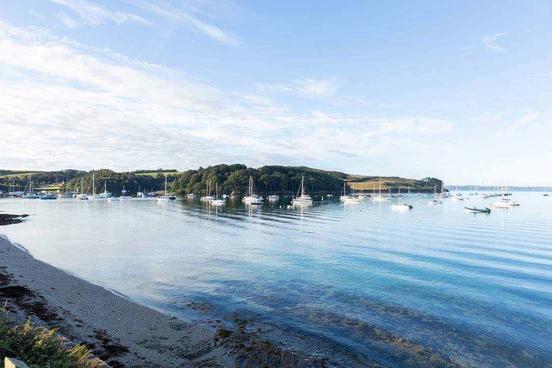 Boats in St Mawes harbour.