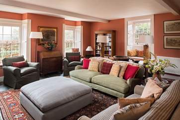 Book filled shelves will delight any avid bookworms in the party.