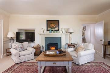 The open fire is a welcome sight.