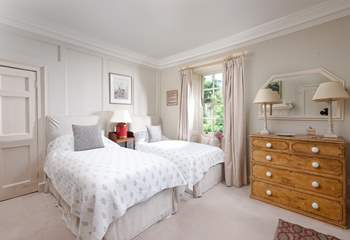 One of the delightful twin bedded rooms.
