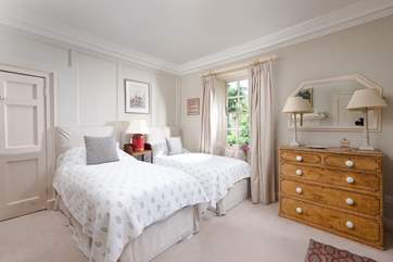 One of the delightful twin bedded rooms.