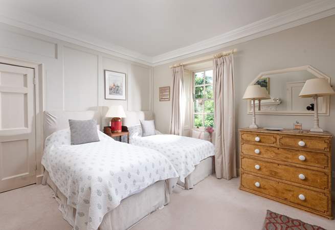 One of the delightful twin bedded rooms.