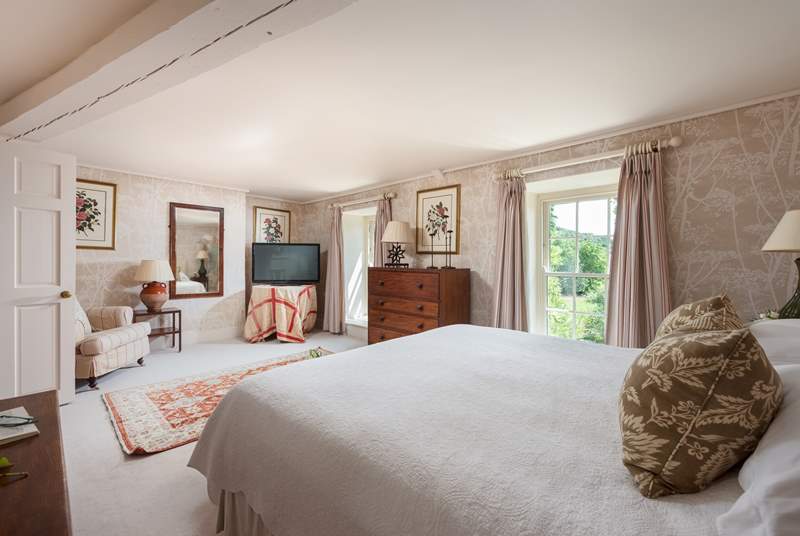 Whichever way you look at it, this is a simply gorgeous bedroom.