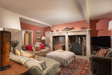 The large sitting-room has plenty of space for all to gather and relax.