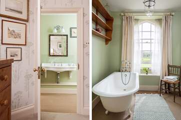 Relax in the en suite bathroom.