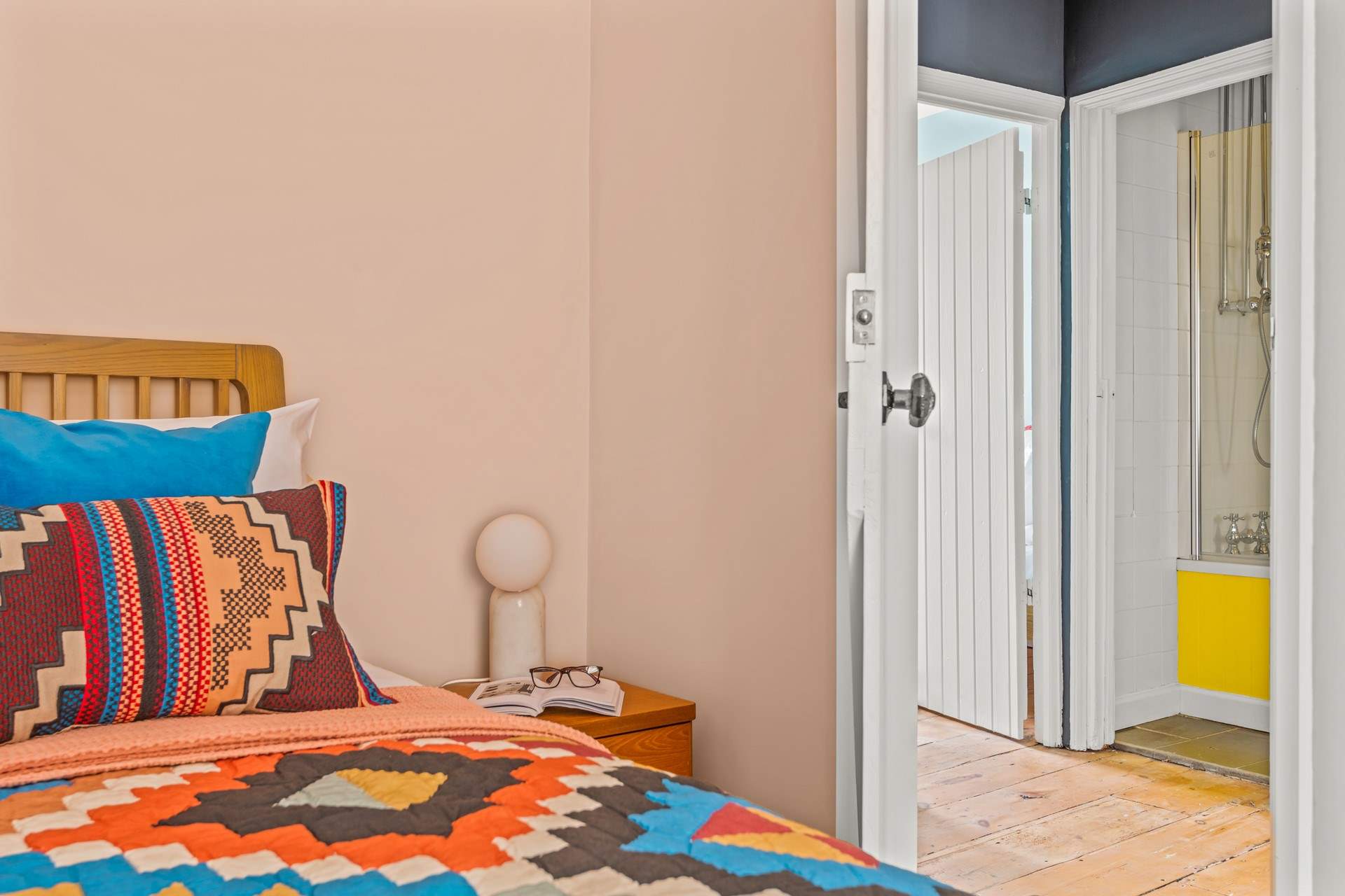 Bedroom 2 opens out into the hallway, just across from the family bathroom.