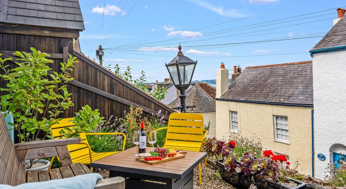 Soak up the Brixham sun from this charming sitting-area.