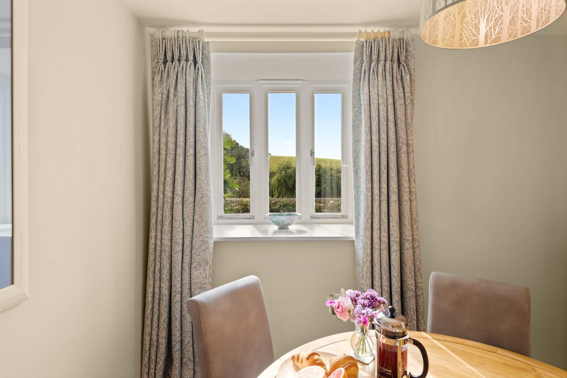 There are fabulous views of the countryside!