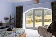 Who wouldn't want to curl up on the furry chair and take in the magnificent view.