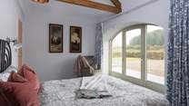Original beams adorn bedroom 2.