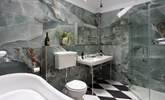 A fantastically glamorous bathroom, take a shower or soak in the bath, you choose.  - Thumbnail Image