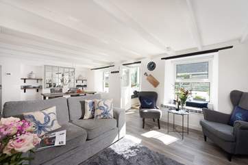 A social and open space to relax in after a day exploring the coastline.