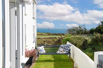 Wine, the symphony of the sea and the view from your doorstep! Bliss.