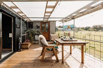 The lovely owners live on site, should you need anything. There's also a second hideaway nestled within the meadow, but your privacy is assured.
