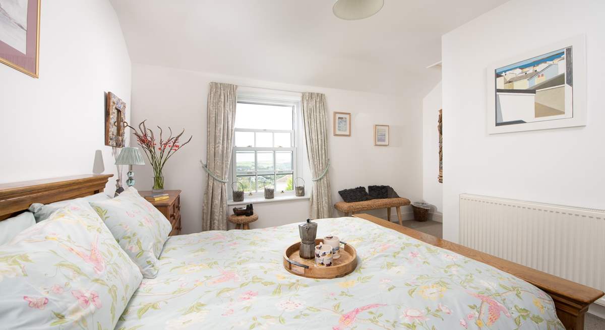 Bedroom 3 on the first floor is light and airy. 