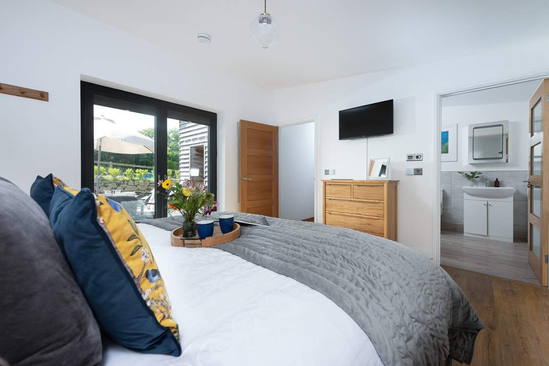 Bedroom one has a fabulous en suite bathroom.