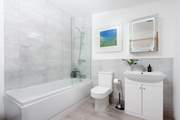 The exquisite en suite bathroom.
