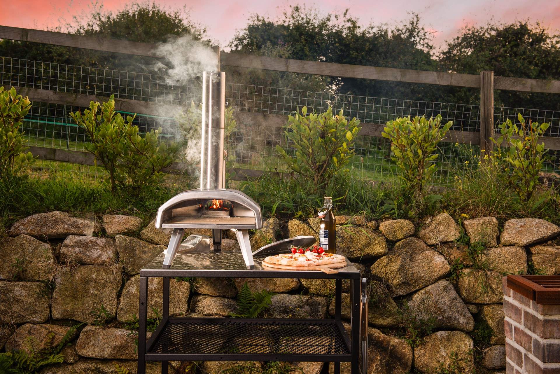 The rather cute pizza oven is available to use from May to October.
