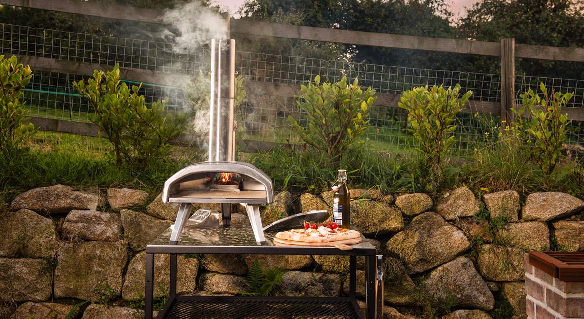 The rather cute pizza oven is available to use from May to October.