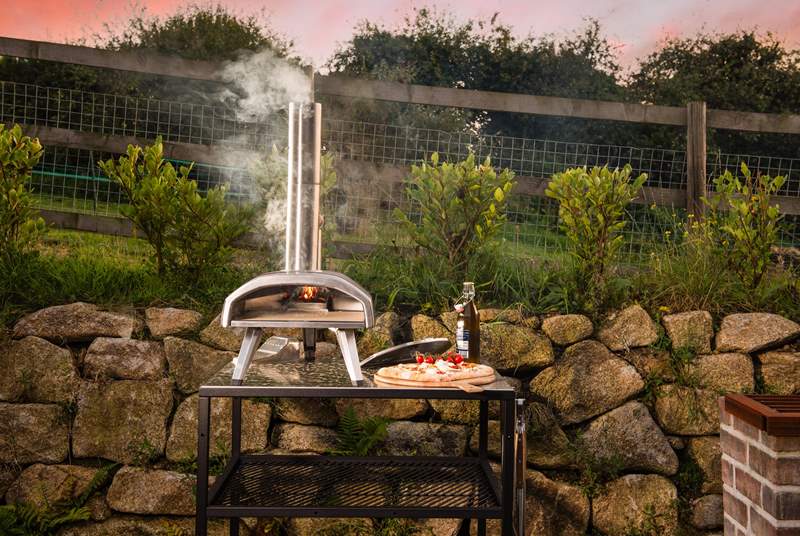 The rather cute pizza oven is available to use from May to October.