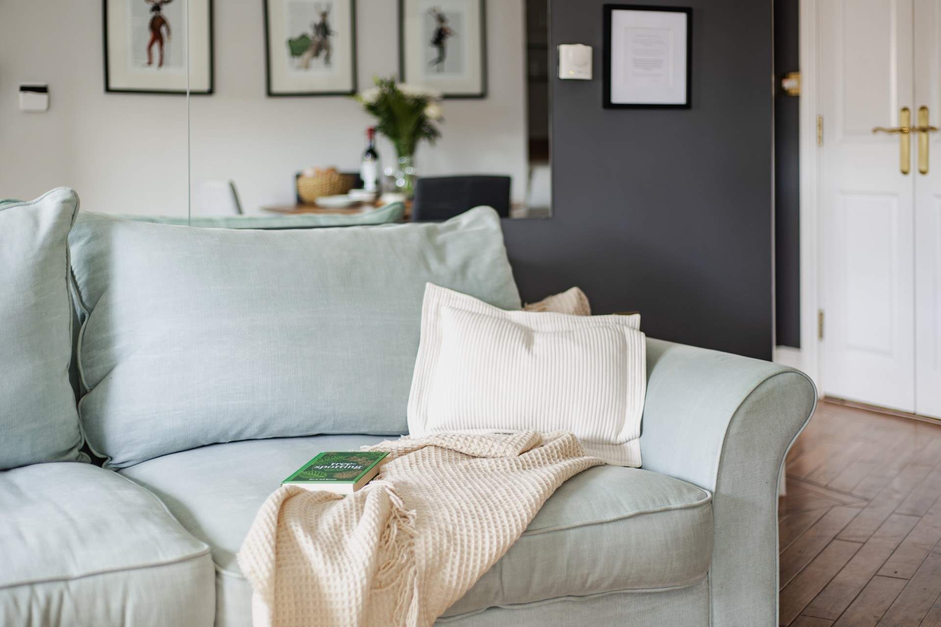 A comfy spot to relax with a good read.