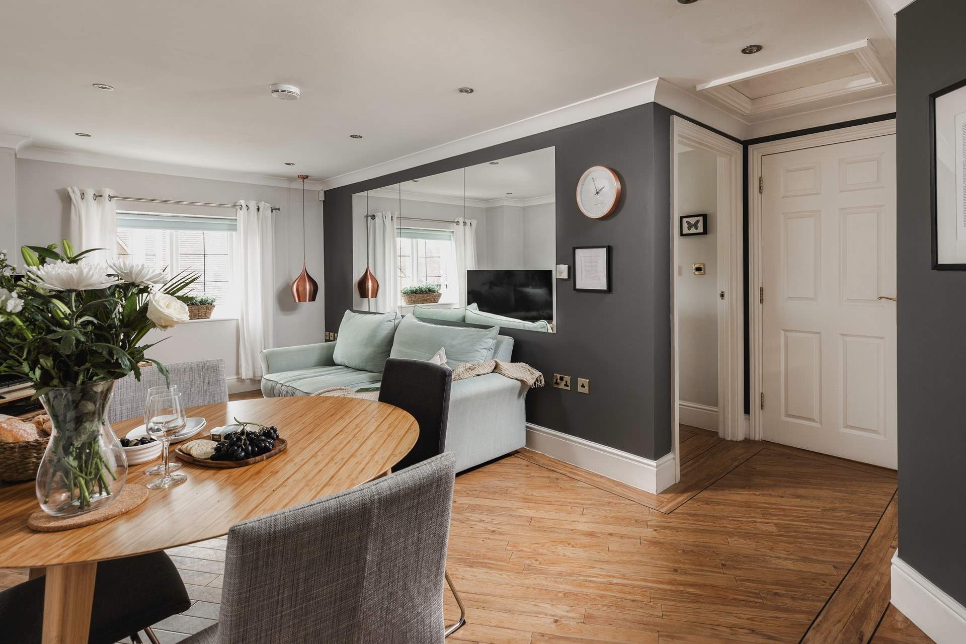 Elegantly decorated throughout.