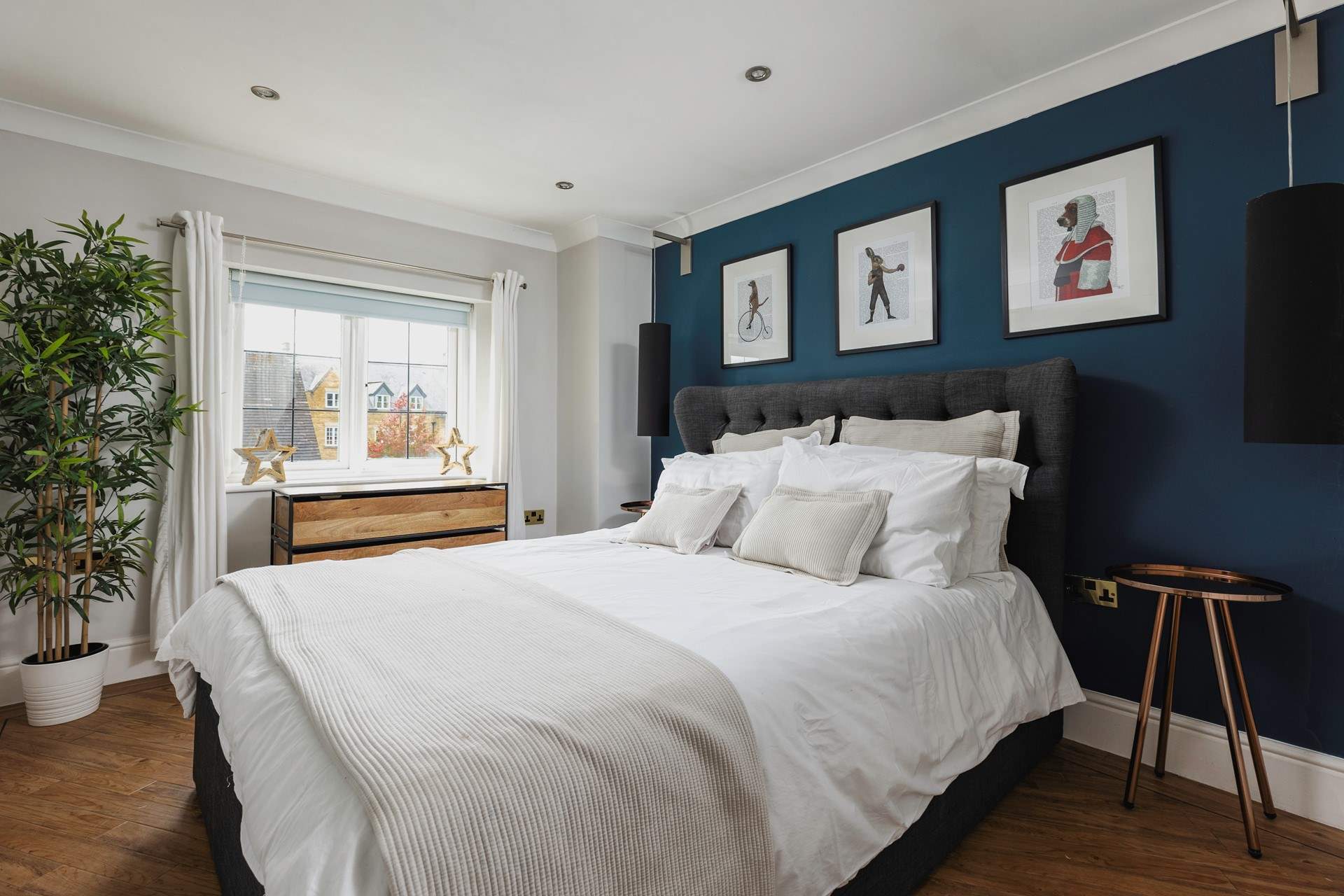 Rest up in style in this lovely bedroom.