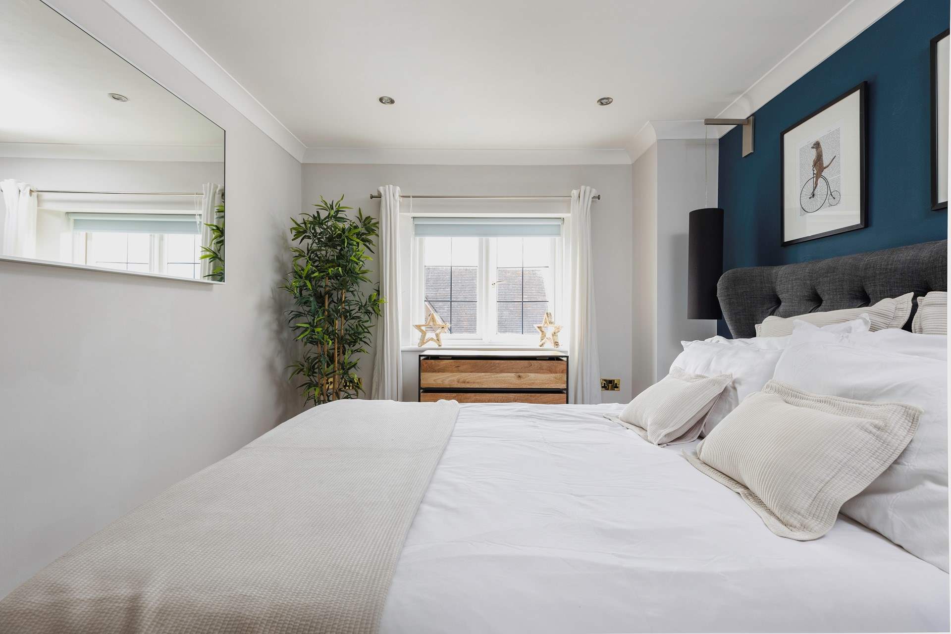 Sumptuous soft furnishings.