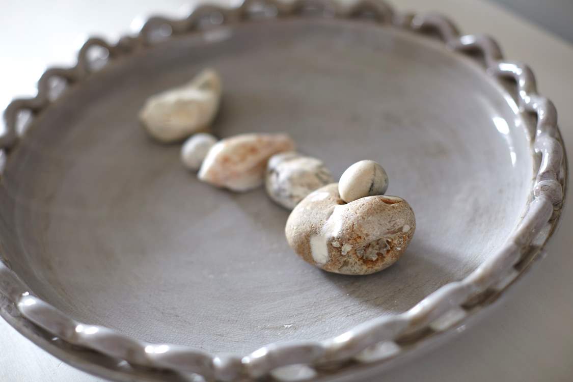 Those special holiday shells and pebbles that everyone collects during a family beachside holiday.