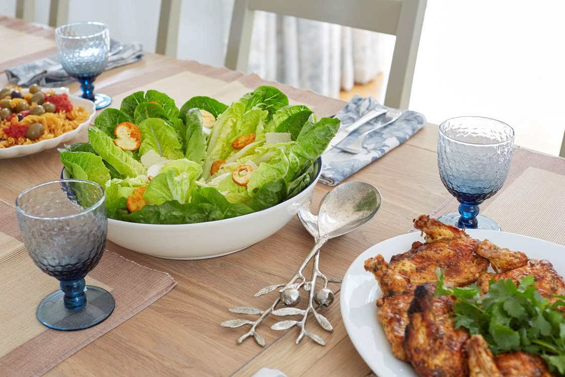 A delicious holiday lunch to be enjoyed by all, or a celebration dinner.