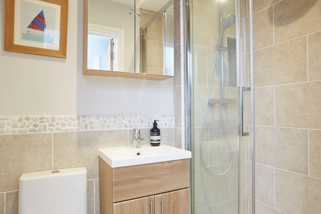 The shower-room off the utility-room is the ideal spot to wash off all the sand before entering the rest of the house.