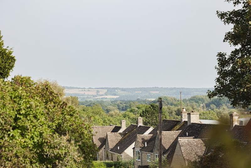 Breathtaking views of the Cotswold hills.