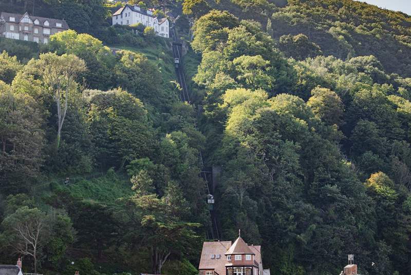 The multi-award winning and famous Lynton and Lynmouth funicular Cliff Railway opened in 1890 and is the highest and the steepest totally water powered railway in the world! 