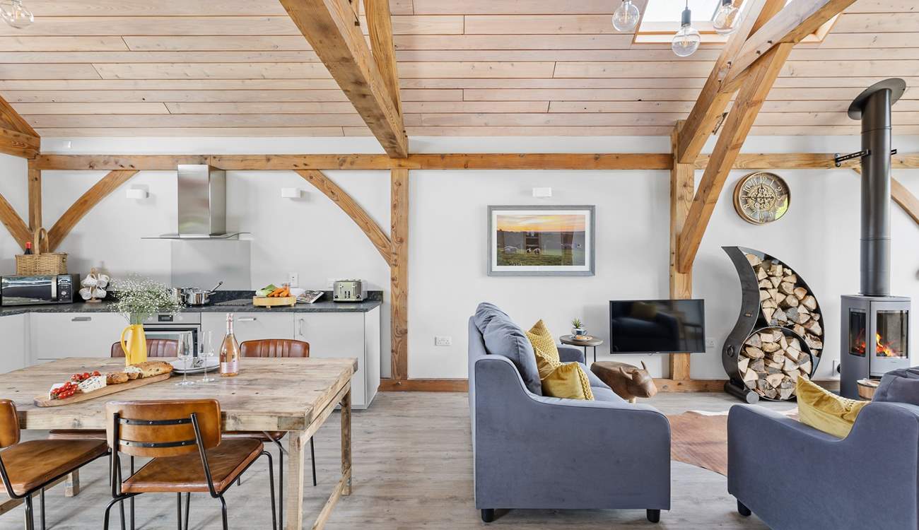 This space is both sociable and welcoming. 