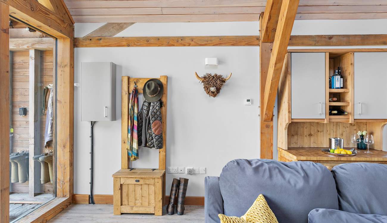 From outside to inside, storage and hanging space is on offer.