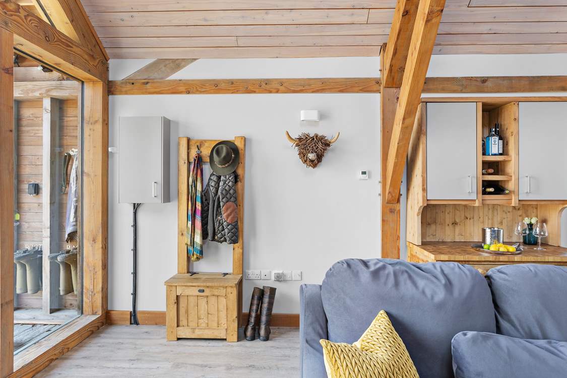 From outside to inside, storage and hanging space is on offer.