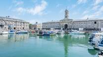 Head back to Devon and the Royal William Yard where you will find a cinema, eateries and a seasonal ferry across to the Mount Edgcumbe Estate. 