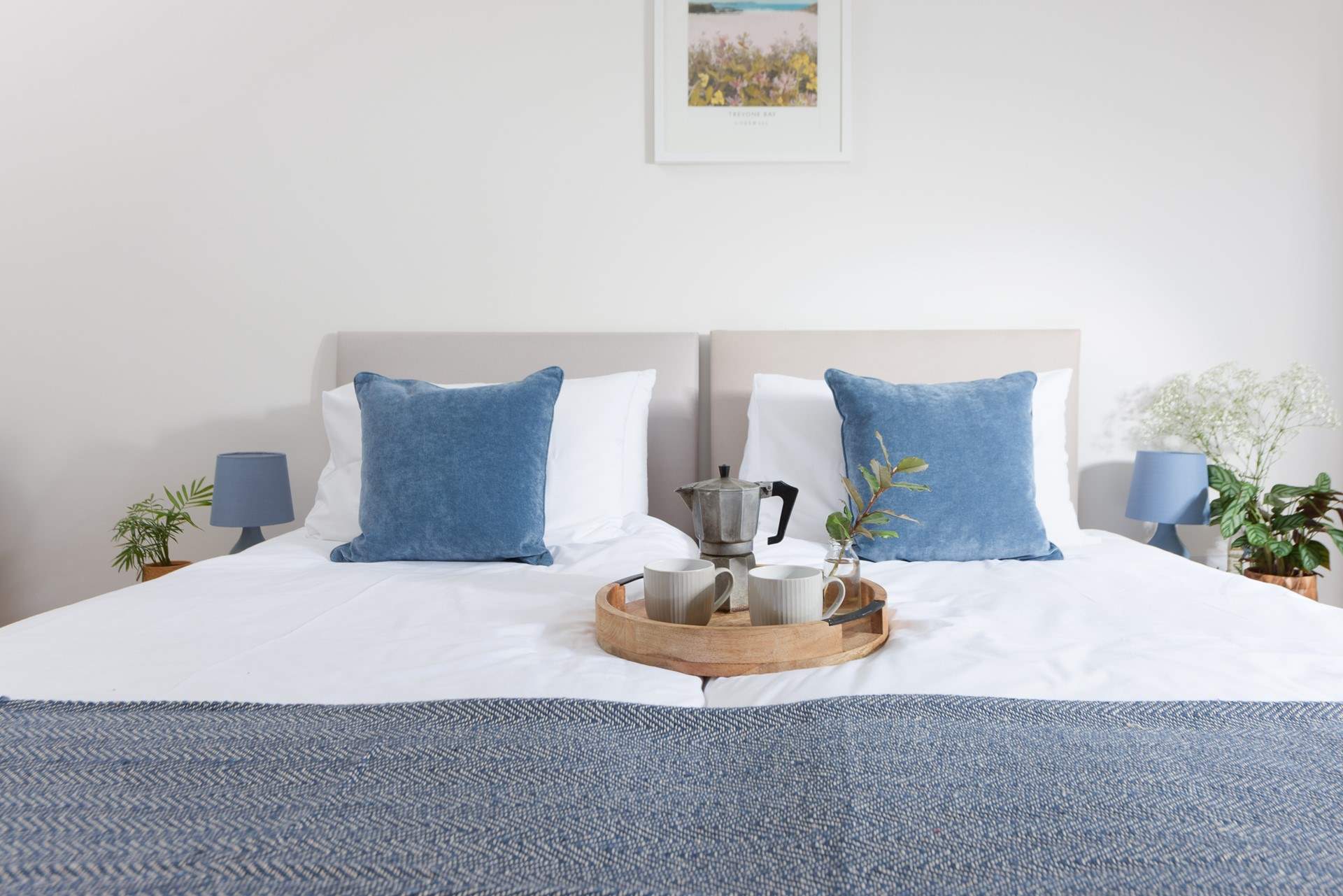 Enjoy slow mornings in bed with a morning brew.